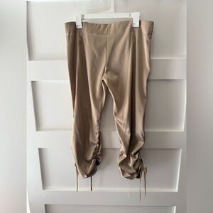 Vintage Yo!Yo5 Satin Tan Ruched Pants Bloomers